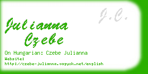 julianna czebe business card
